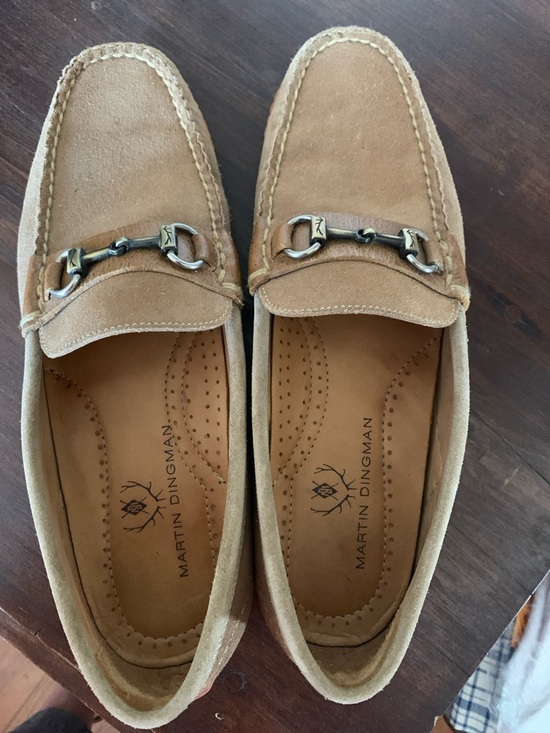 Martin Dingman Suede Bit Loafers in Light Brown Men’s 9M main image 10